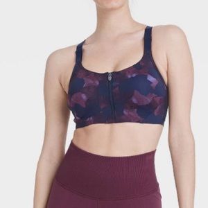 All in Motion Front Zip Sports Bra